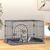 Amazon.co.jp: JPJieAnXin 猫ケージ キャットケージ 2段 スリム 大型猫